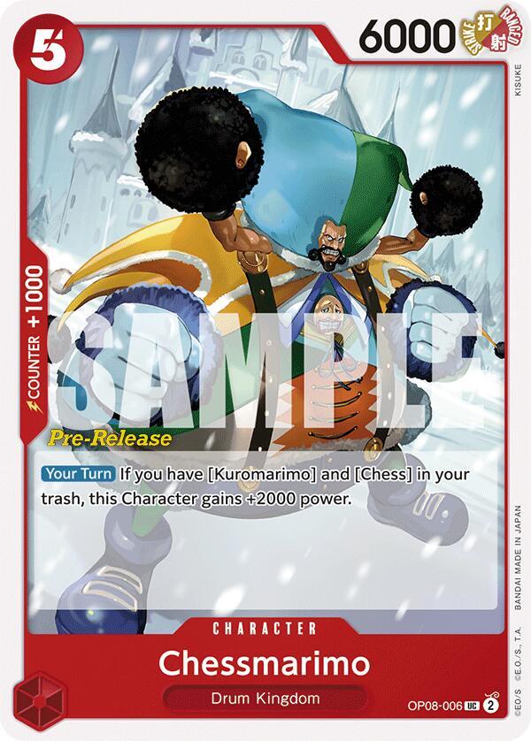 Chessmarimo, Two Legends Pre-Release Cards OP08-006