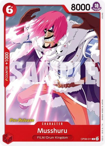 Musshuru, Two Legends Pre-Release Cards OP08-011