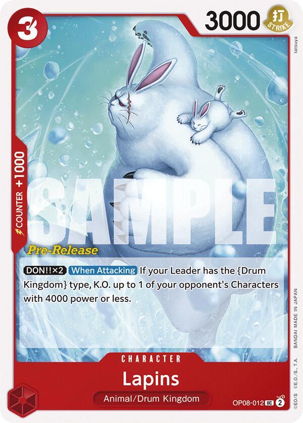 Lapins, Two Legends Pre-Release Cards OP08-012