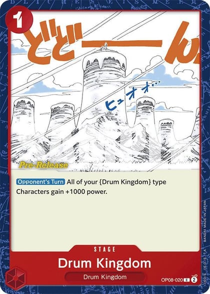 Drum Kingdom, Two Legends Pre-Release Cards OP08-020