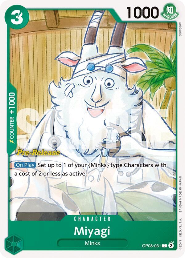Miyagi, Two Legends Pre-Release Cards OP08-031
