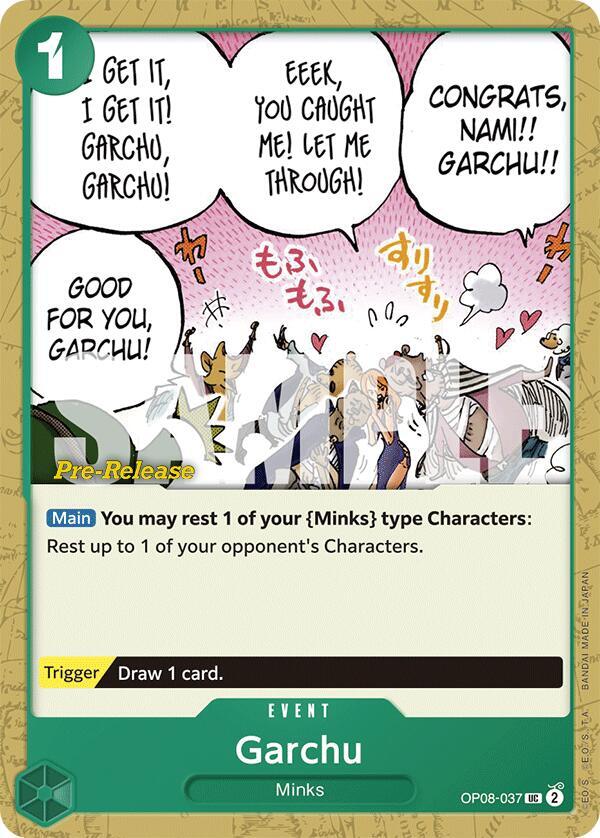 Garchu, Two Legends Pre-Release Cards OP08-037