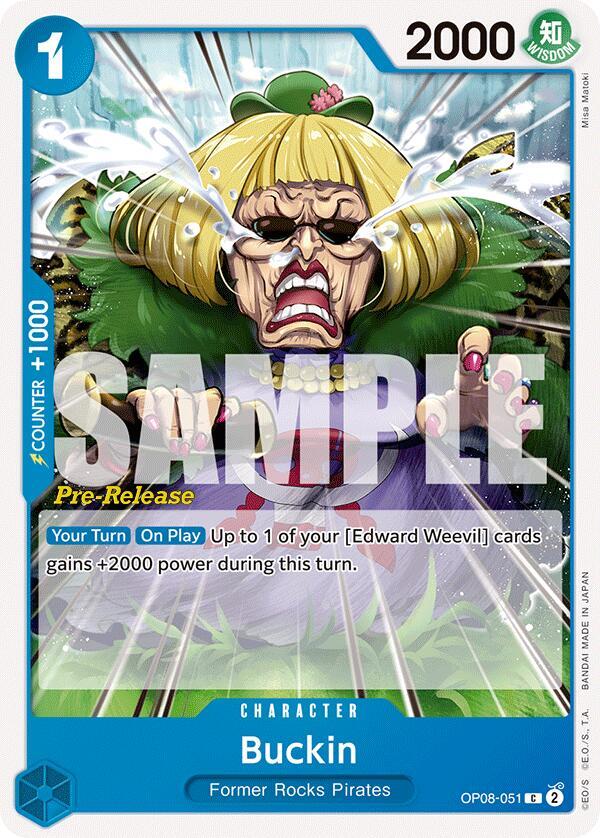 Buckin, Two Legends Pre-Release Cards OP08-051