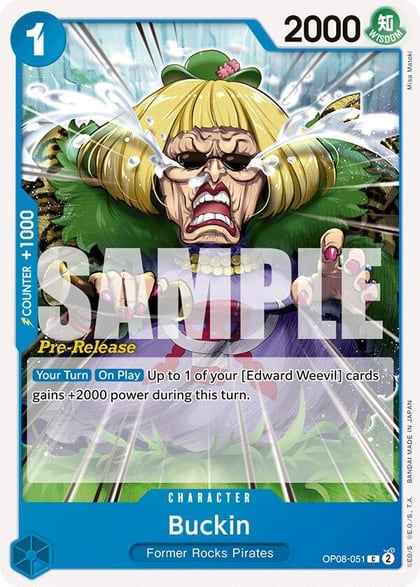 Buckin, Two Legends Pre-Release Cards OP08-051