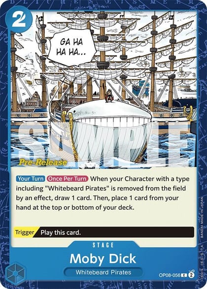 Moby Dick, Two Legends Pre-Release Cards OP08-056