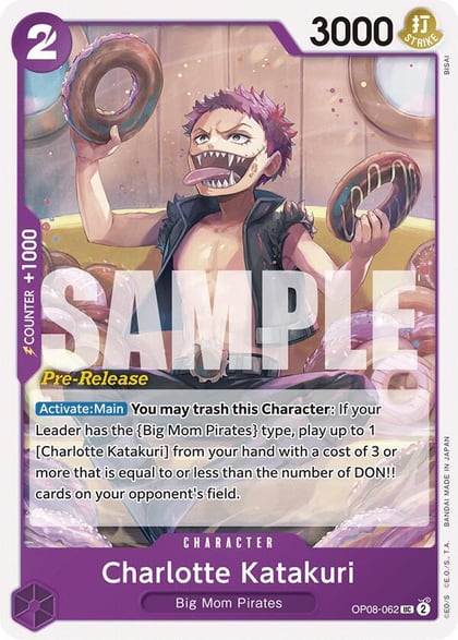 Charlotte Katakuri (062), Two Legends Pre-Release Cards OP08-062