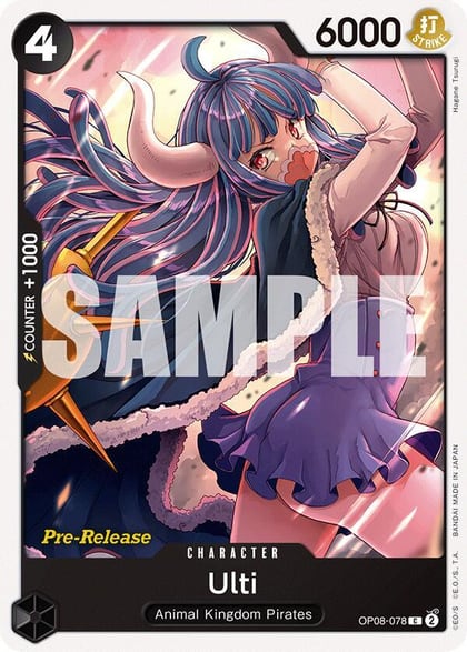 Ulti, Two Legends Pre-Release Cards OP08-078