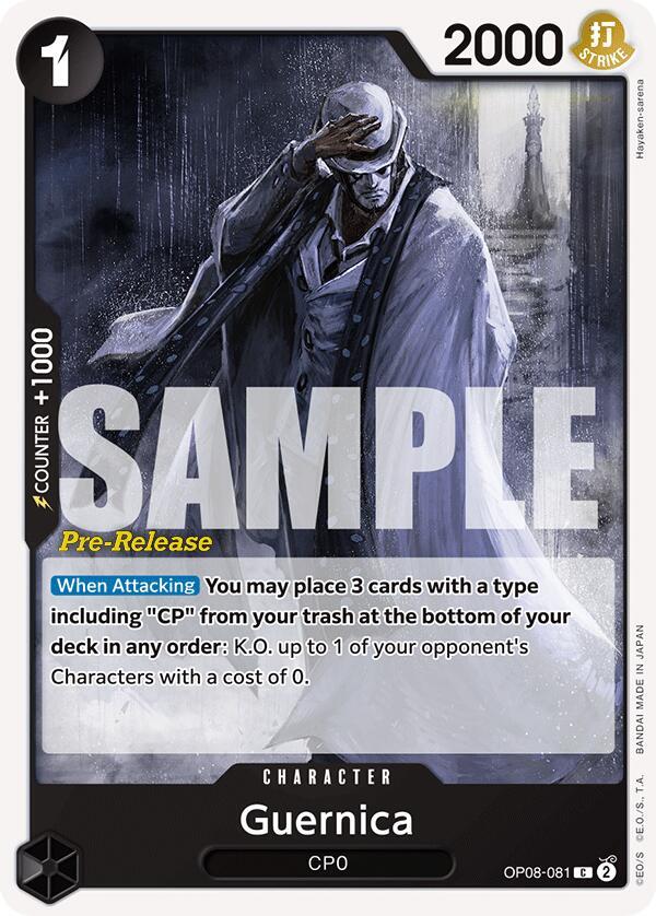 Guernica, Two Legends Pre-Release Cards OP08-081
