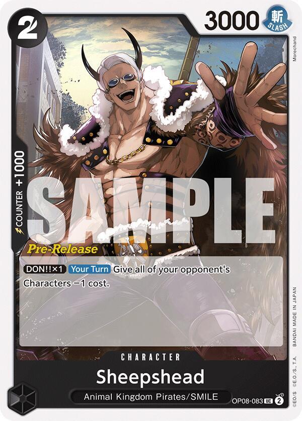 Sheepshead, Two Legends Pre-Release Cards OP08-083