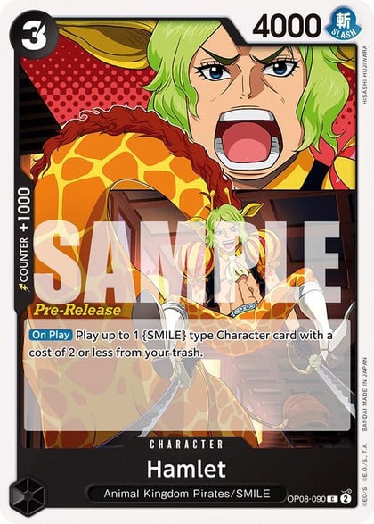 Hamlet, Two Legends Pre-Release Cards OP08-090
