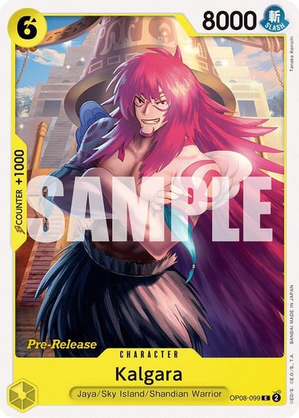 Kalgara (099), Two Legends Pre-Release Cards OP08-099