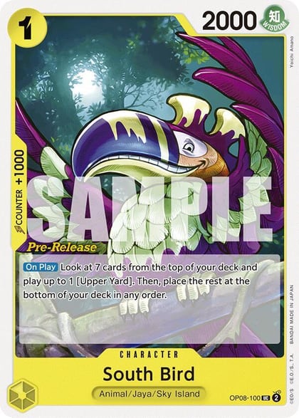 South Bird, Two Legends Pre-Release Cards OP08-100