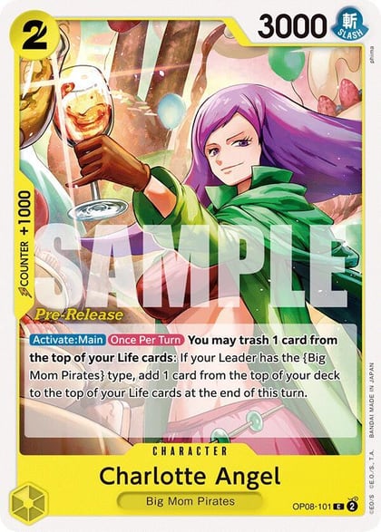 Charlotte Angel, Two Legends Pre-Release Cards OP08-101