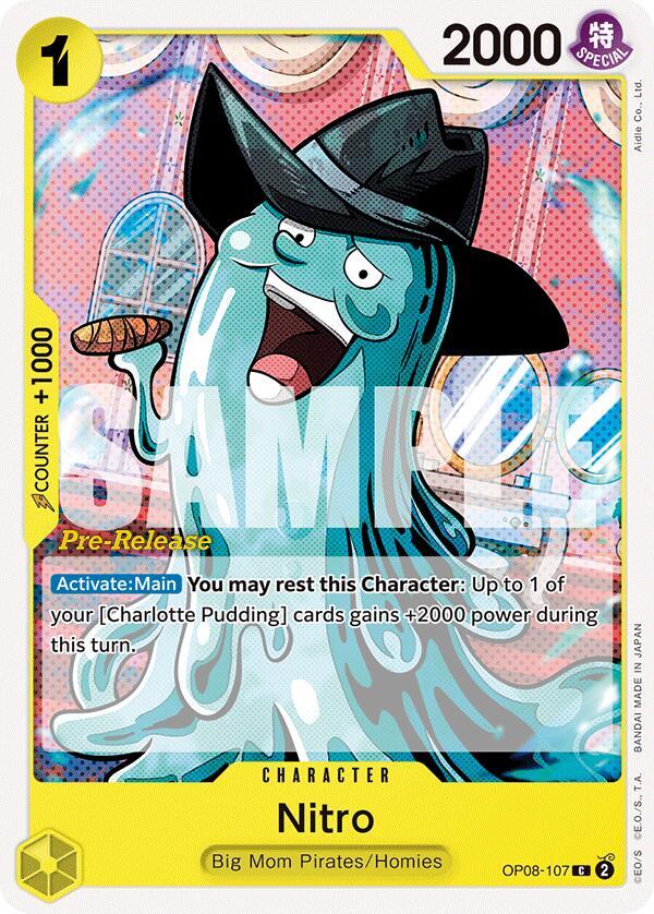 Nitro, Two Legends Pre-Release Cards OP08-107