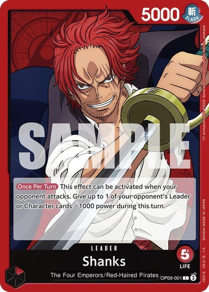 Shanks (001), Emperors in the New World OP09-001