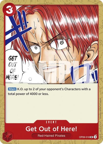 Get Out of Here!, Emperors in the New World OP09-018