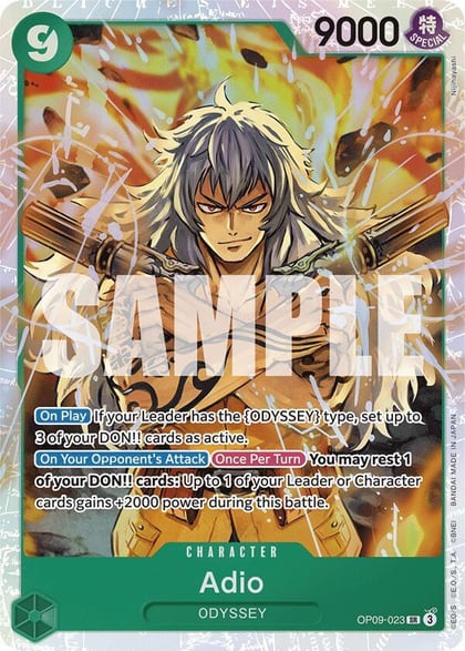 Adio, Emperors in the New World OP09-023