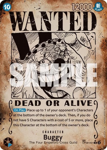 Buggy (051) (Wanted Poster), Emperors in the New World OP09-051
