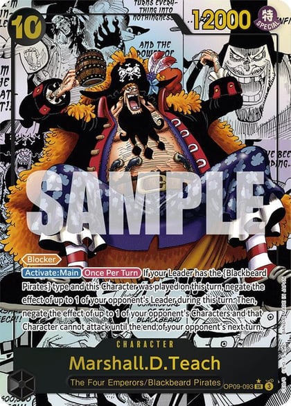 Marshall.D.Teach (093) (Manga), Emperors in the New World OP09-093