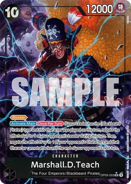 Marshall.D.Teach (093) (Alternate Art), Emperors in the New World OP09-093
