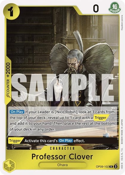 Professor Clover, Emperors in the New World OP09-102