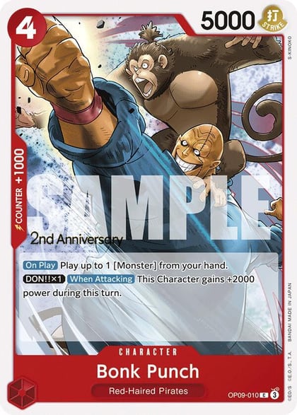 Bonk Punch, Emperors in the New World: 2nd Anniversary Tournament Cards OP09-010