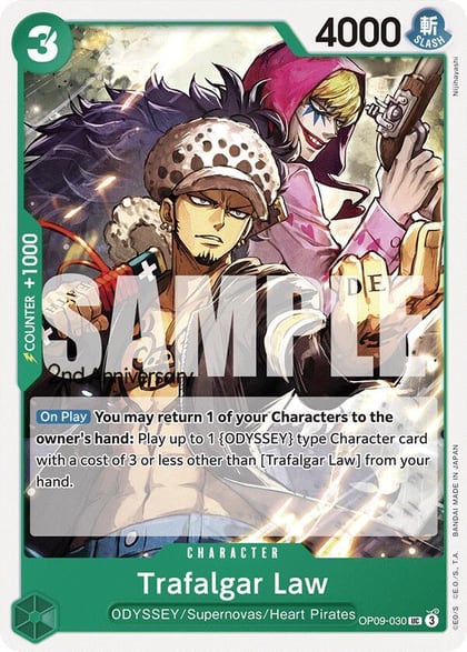 Trafalgar Law, Emperors in the New World: 2nd Anniversary Tournament Cards OP09-030