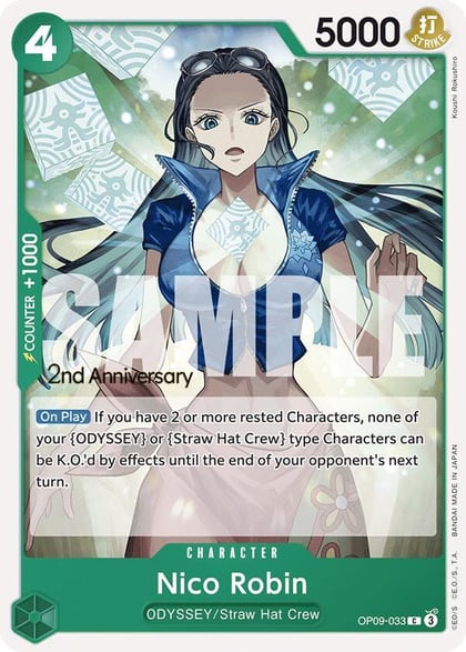 Nico Robin (033), Emperors in the New World: 2nd Anniversary Tournament Cards OP09-033
