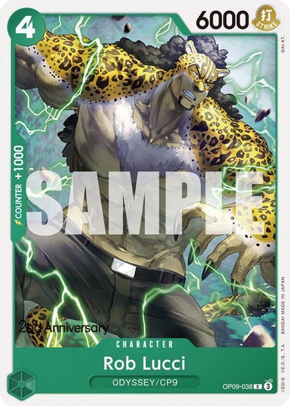 Rob Lucci (038), Emperors in the New World: 2nd Anniversary Tournament Cards OP09-038