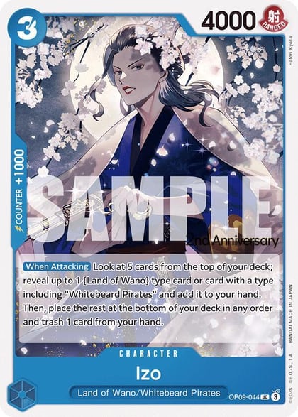 Izo, Emperors in the New World: 2nd Anniversary Tournament Cards OP09-044
