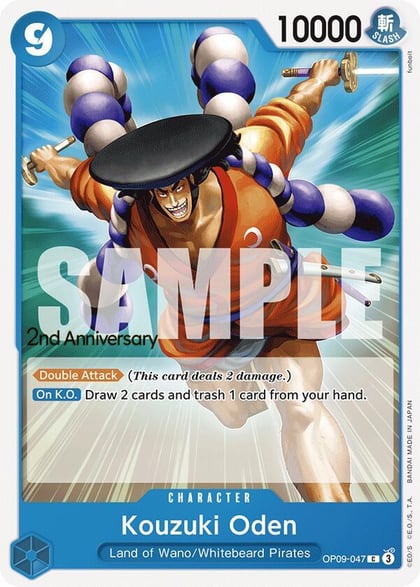 Kouzuki Oden, Emperors in the New World: 2nd Anniversary Tournament Cards OP09-047