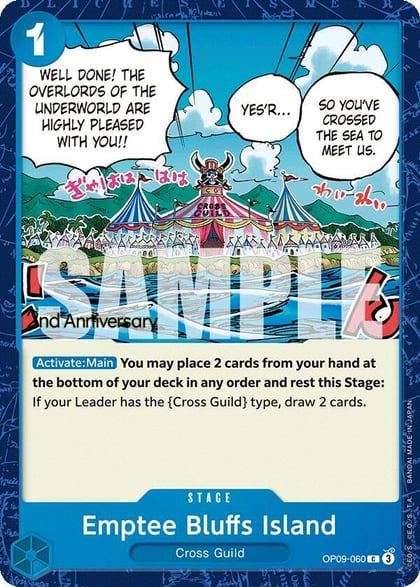 Emptee Bluffs Island, Emperors in the New World: 2nd Anniversary Tournament Cards OP09-060