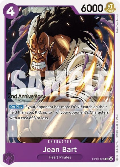 Jean Bart, Emperors in the New World: 2nd Anniversary Tournament Cards OP09-066
