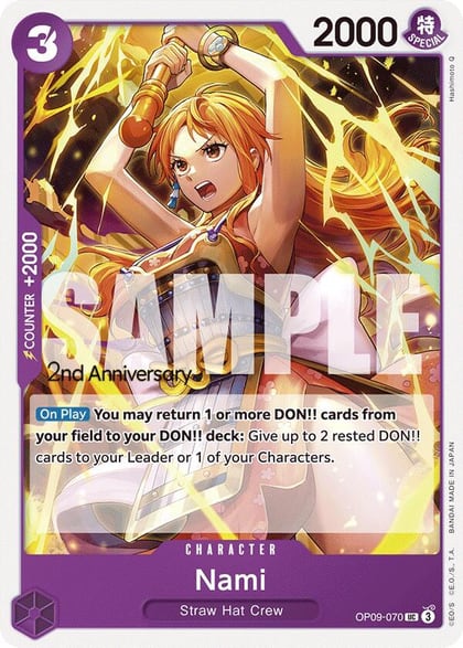 Nami (070), Emperors in the New World: 2nd Anniversary Tournament Cards OP09-070