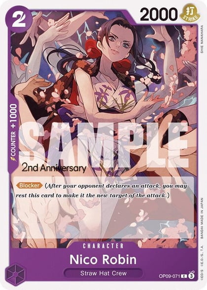 Nico Robin (071), Emperors in the New World: 2nd Anniversary Tournament Cards OP09-071