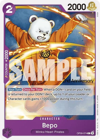 Bepo, Emperors in the New World: 2nd Anniversary Tournament Cards OP09-074