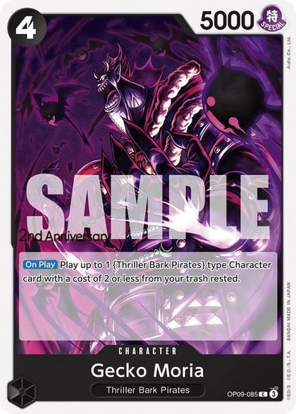 Gecko Moria, Emperors in the New World: 2nd Anniversary Tournament Cards OP09-085