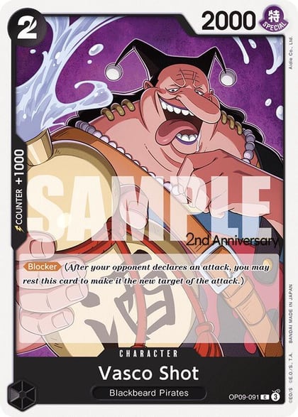 Vasco Shot, Emperors in the New World: 2nd Anniversary Tournament Cards OP09-091