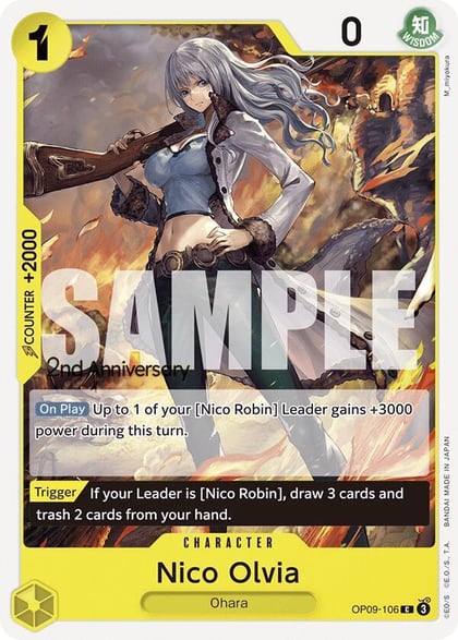 Nico Olvia, Emperors in the New World: 2nd Anniversary Tournament Cards OP09-106