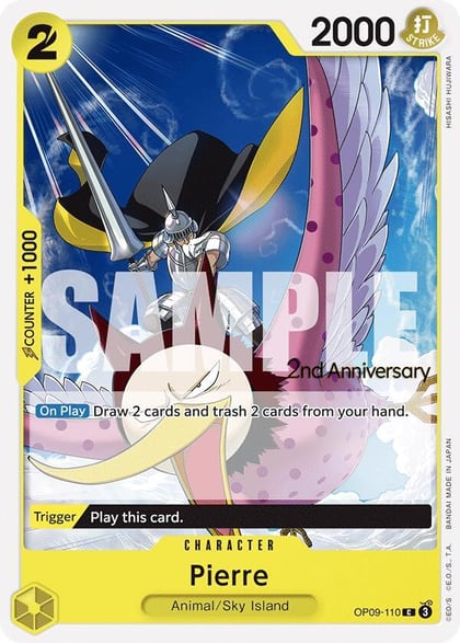 Pierre, Emperors in the New World: 2nd Anniversary Tournament Cards OP09-110