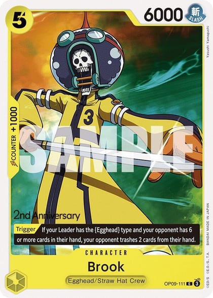 Brook (111), Emperors in the New World: 2nd Anniversary Tournament Cards OP09-111