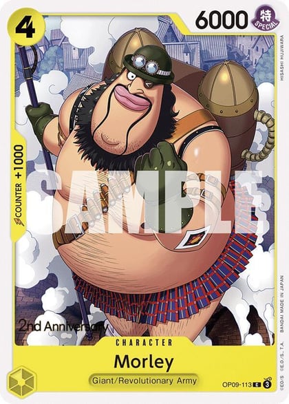 Morley, Emperors in the New World: 2nd Anniversary Tournament Cards OP09-113