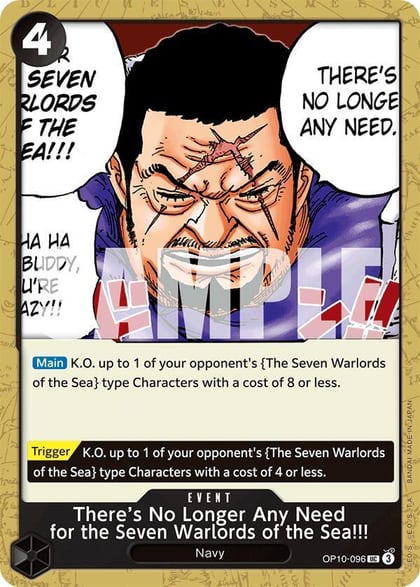 There's No Longer Any Need for the Seven Warlords of the Sea!!!, Royal Blood OP10-096
