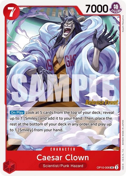 Caesar Clown (006), Royal Blood Release Event Cards OP10-006