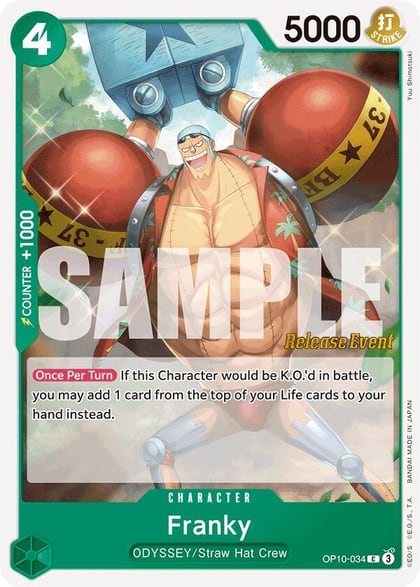 Franky (034), Royal Blood Release Event Cards OP10-034