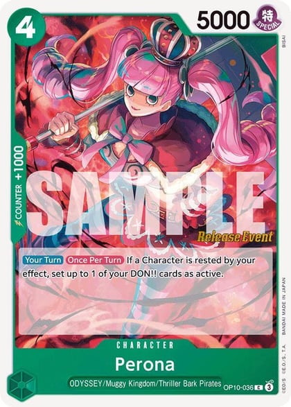 Perona (036), Royal Blood Release Event Cards OP10-036