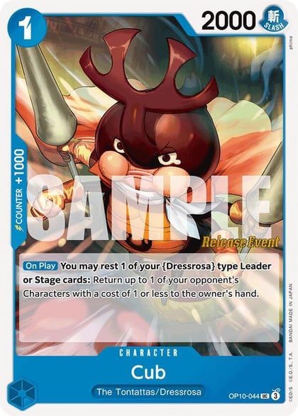 Cub, Royal Blood Release Event Cards OP10-044
