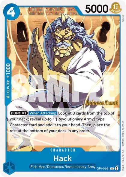 Hack, Royal Blood Release Event Cards OP10-051
