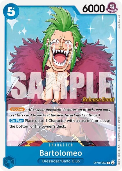 Bartolomeo, Royal Blood Release Event Cards OP10-052