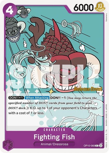 Fighting Fish, Royal Blood Release Event Cards OP10-069